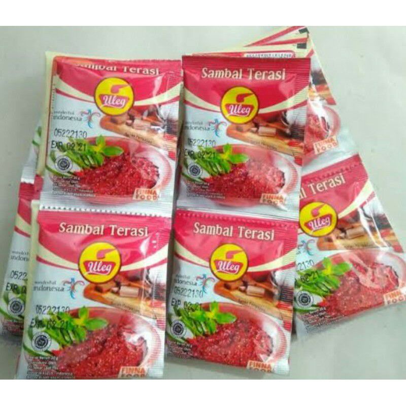 Hot item Fina sambel ulek terasi 10 sachet