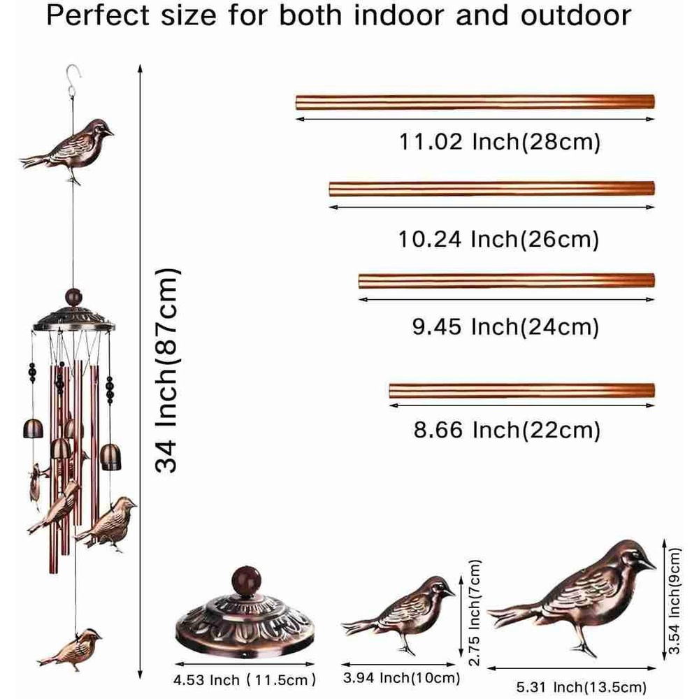 Suyo Lonceng Angin Gantung Untuk Dekorasi Taman / Indoor / Outdoor