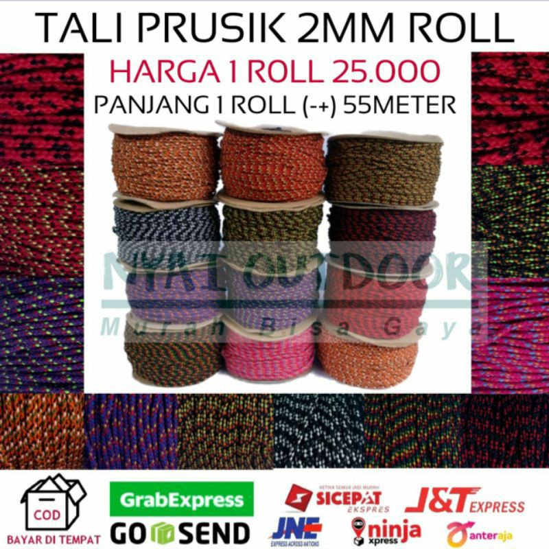 

tali motif 2mm tali masker roll