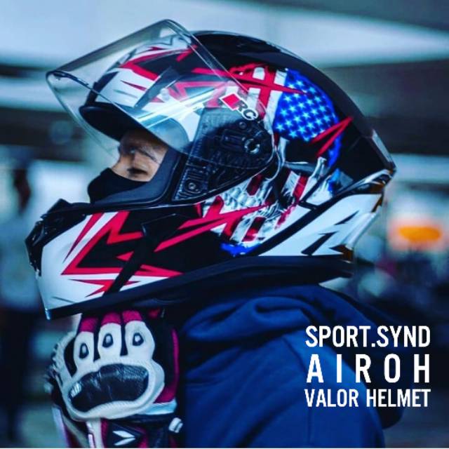 HELM AIROH SPORT HELMET VALOR SAM ORIGINAL TOURING