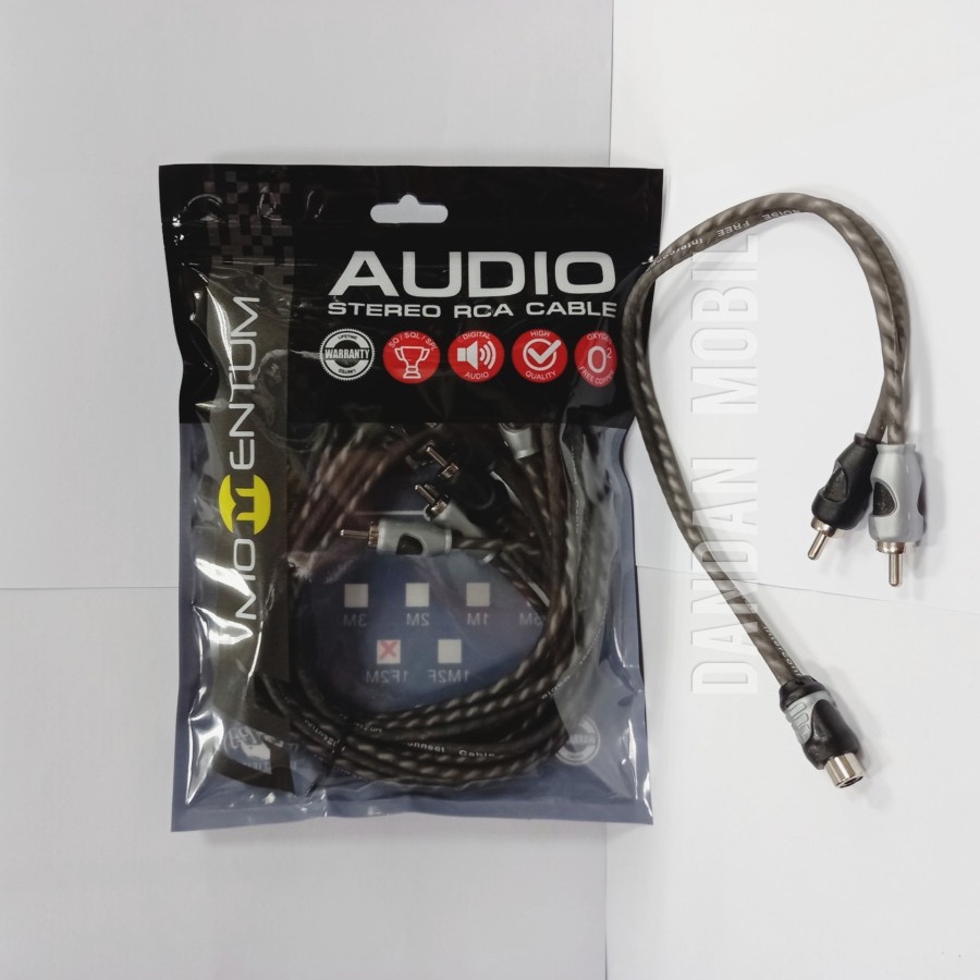 Kabel RCA Momentum Type LF / RCA Momentum Hitam