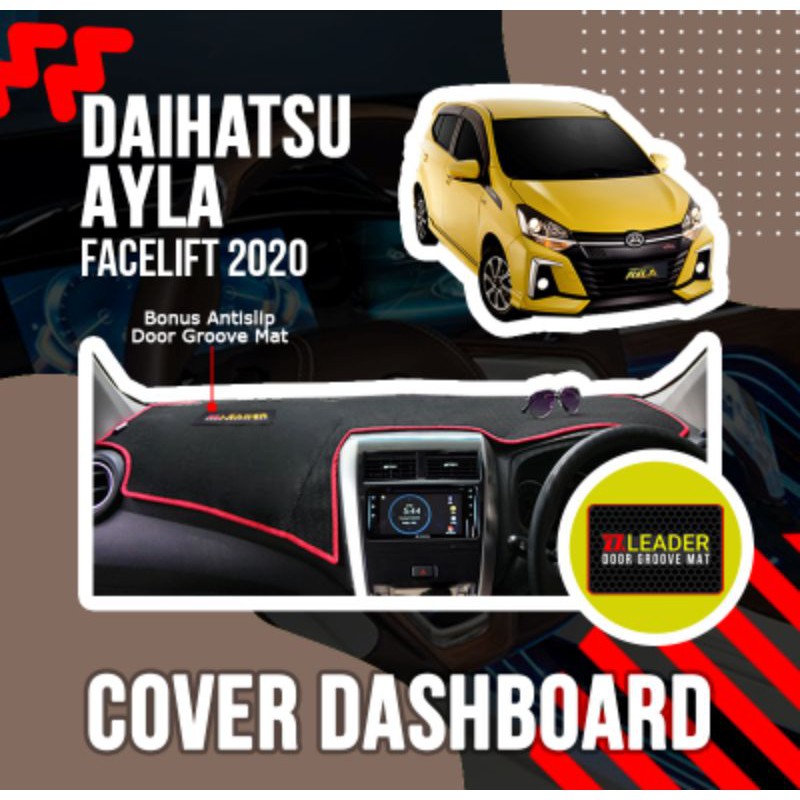 alas karpet cover dashboard mobil ayla facelift 2020