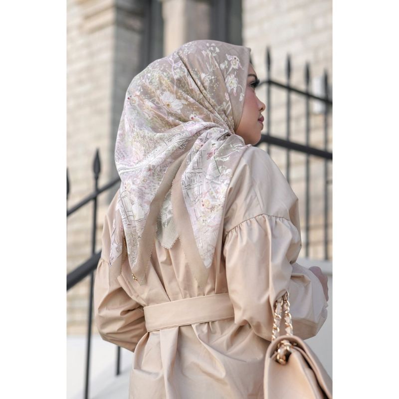 Preloved Buttonscarves British KHAKI