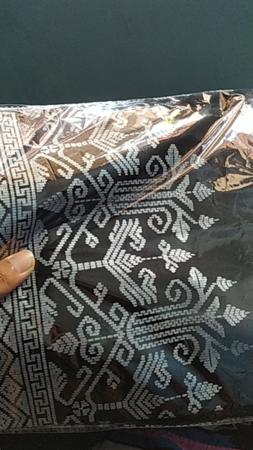 Kemeja Batik Pria Lengan Panjang Prada Anjani Silver