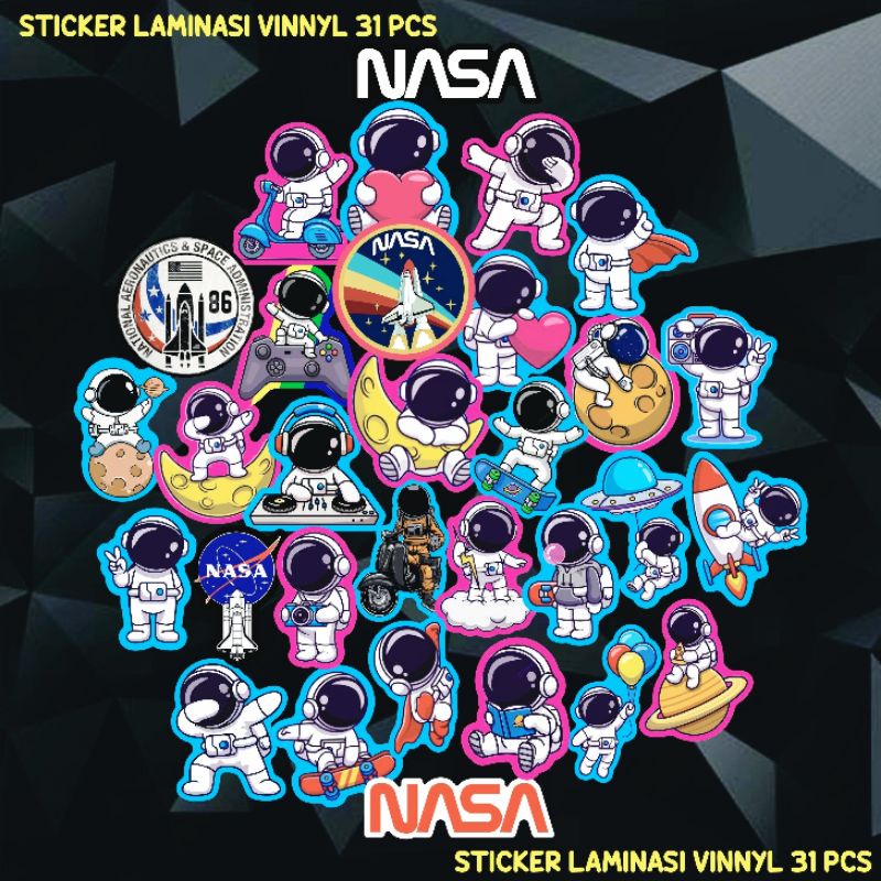 

Stiker Astronot Space LAMINASI