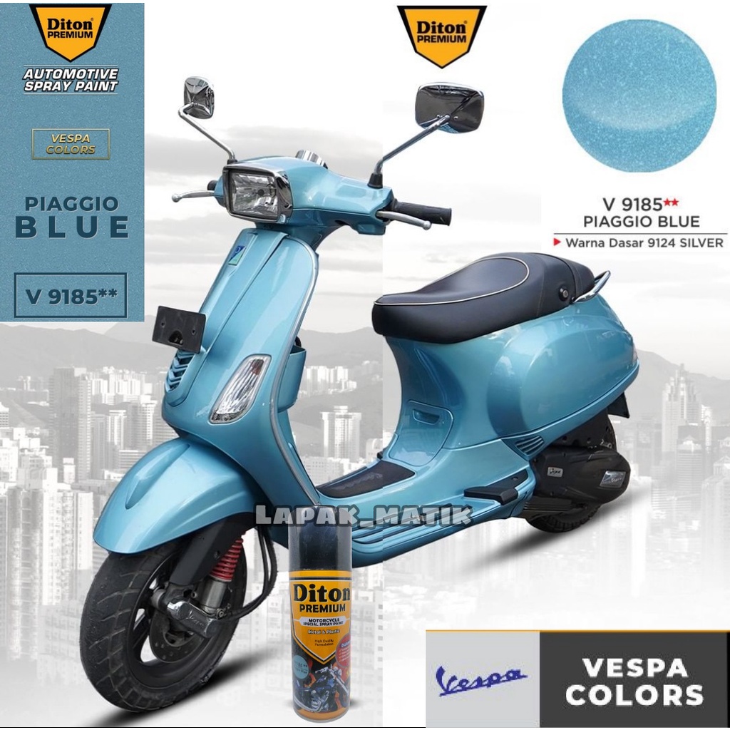 Pilok DITON PREMIUM BIRU VESPA PIAGGIO BLUE V9185 400mL