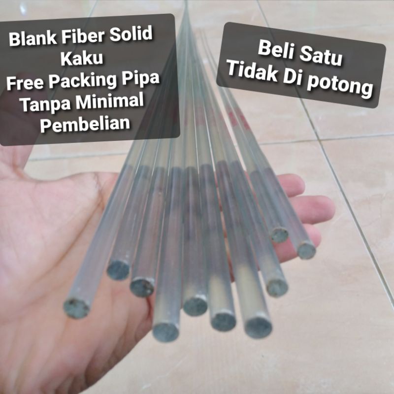 Blank Fiber Solid Kaku Warna Bening