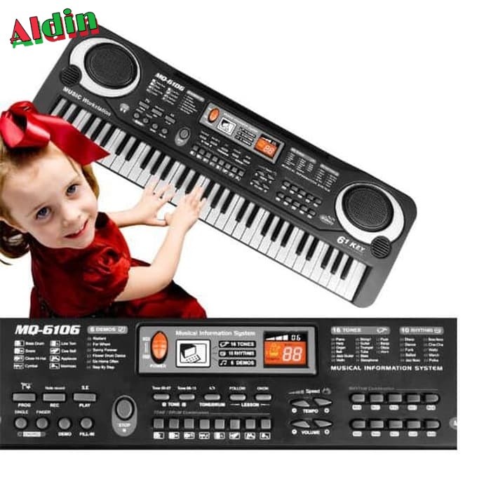 Digital Electronic Keyboard 61 Keys - MQ-6106