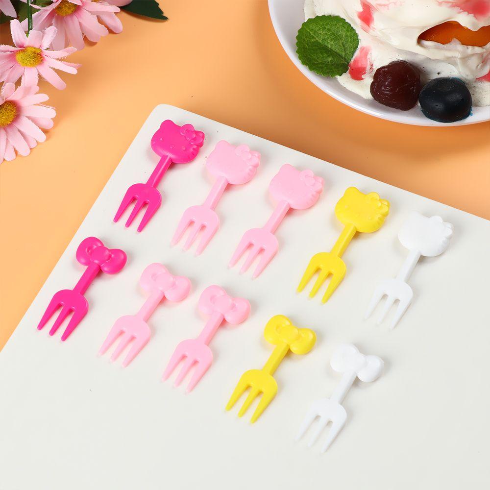 Garpu Buah Nanas Kawaii Peralatan Makan DIY Bento Tools