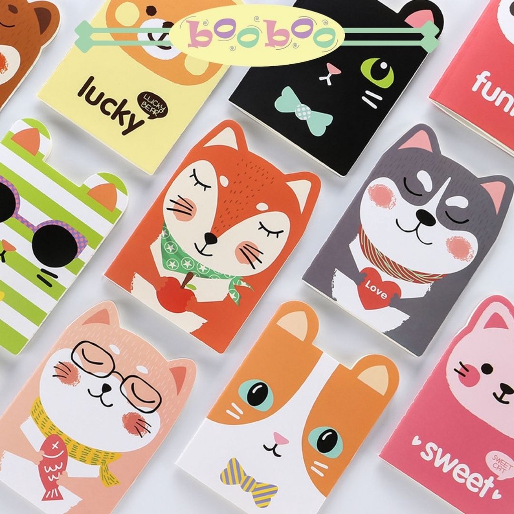 

TBB | Note Book Mini / buku tulis mini motif hewan zoo / buku kawai / buku lucu