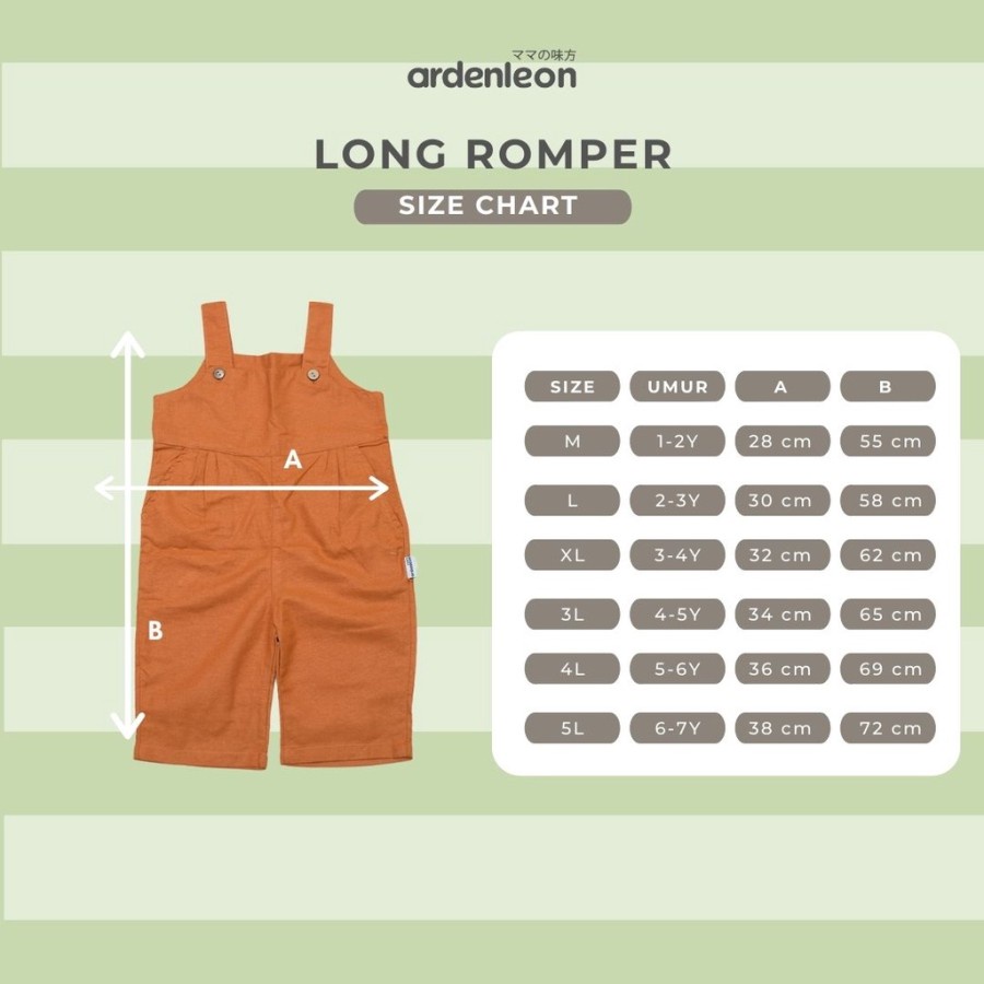 ARDENLEON Long Romper Jumpsuit (1-7 Yr)