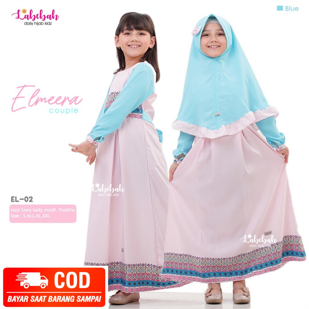 LABEBAH GAMIS MOTIF BAHAN TORRY KELLY SET JILBAB INSTAN BAHAN THALITTA ELMEERA SERIES BAJU MUSLIM HA