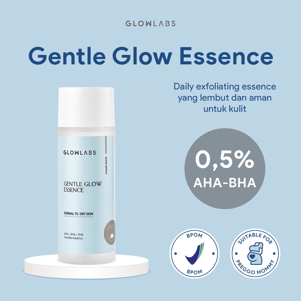 GLOWLABS Gentle Glow Essence 100ml - AHA BHA PHA + Centella Asiatica - Gentle Exfoliator