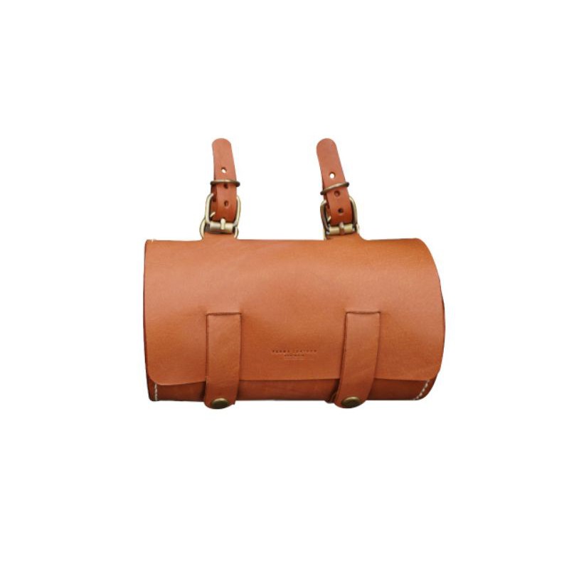 Ferma Spin Leather Flap Tube Bag