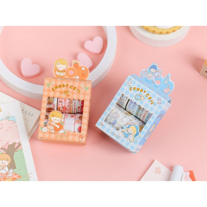 

Panmomo Masking Tape Set 10pc Candy Girl