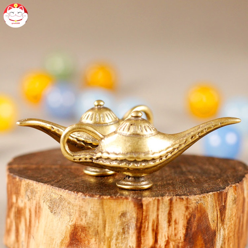 Lampu Aladdin Retro Vintage Motif Ukir Bahan Metal Untuk Dekorasi Rumah
