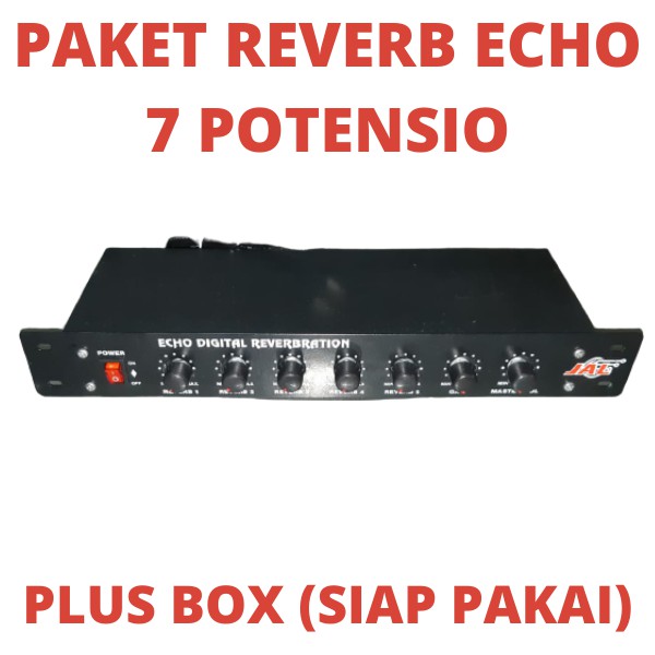 REVERB 7 POTENSIO PAKET PLUS BOX SIAP PAKAI ECHO ECKO EKO EKHO POTENSO REFEB REVEB BOK EFEK VOKAL