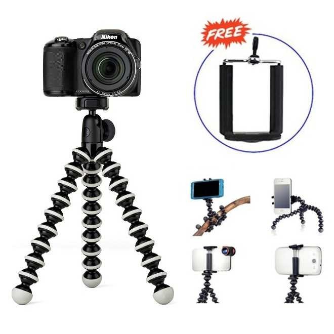 Mini Flexible Gorilla Pod + Holder / Tripod / Octopus Pod