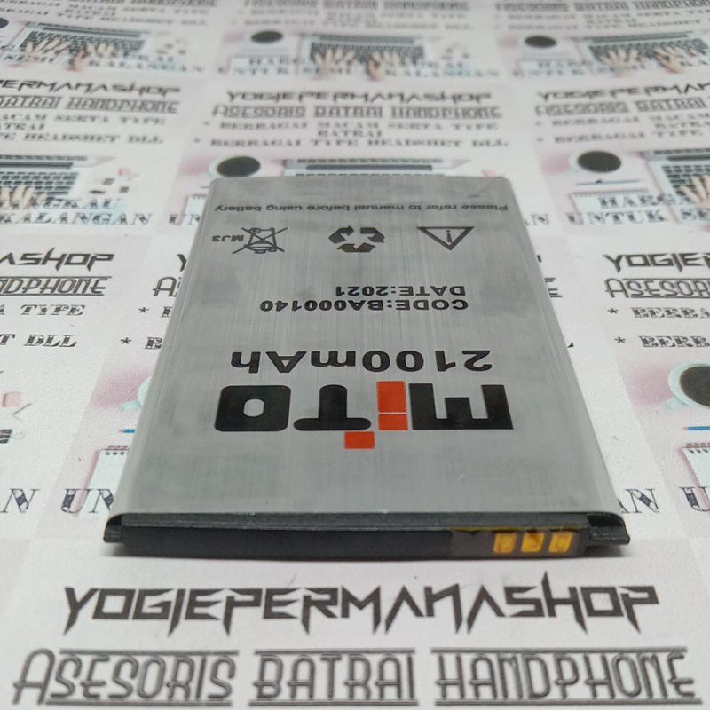 BATRE BATREI BATERAI BATTERY MITO A37 A 37 Z1 Z 1 BA000140 BA 000140 BA-000140 (2100 mAh) ORIGINAL