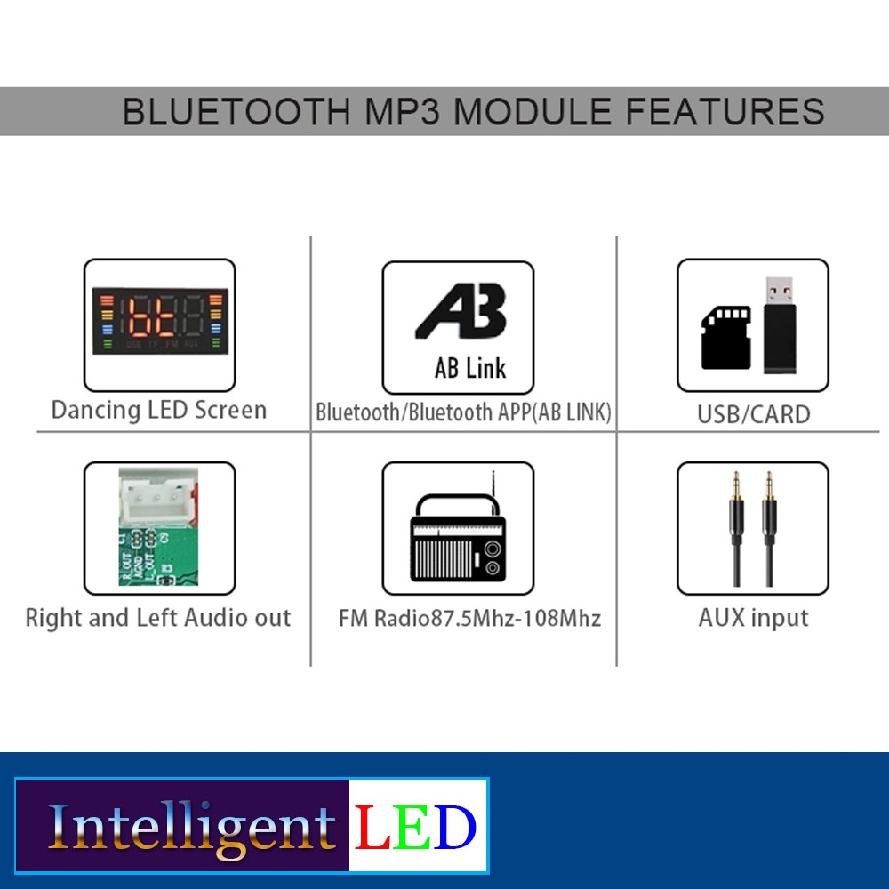 Portable MP3 Player with Bluetooth USB TFT FM Radio D101BT