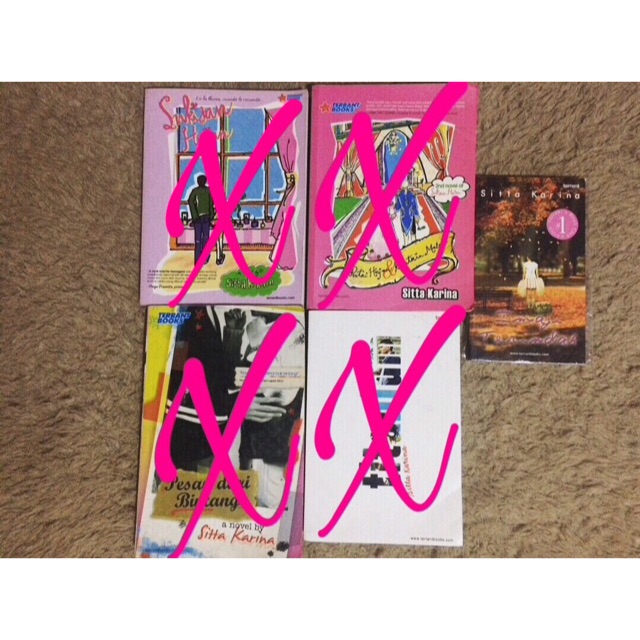 Novel kolpri second preloved Sitta Karina - Lukisan Hujan, Imaji Terindah