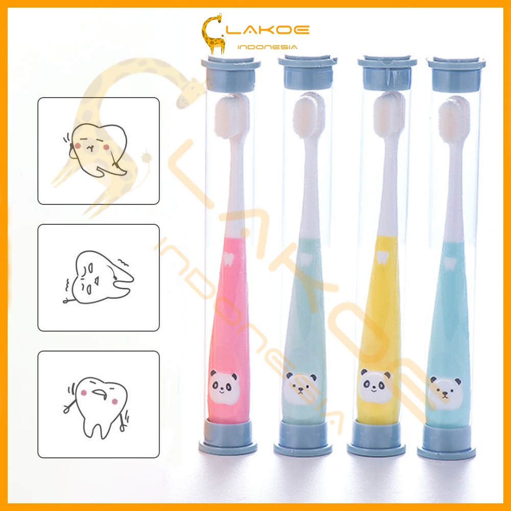 LAKOE Sikat gigi anak bayi kids training toothbrush untuk 2-12 Tahun