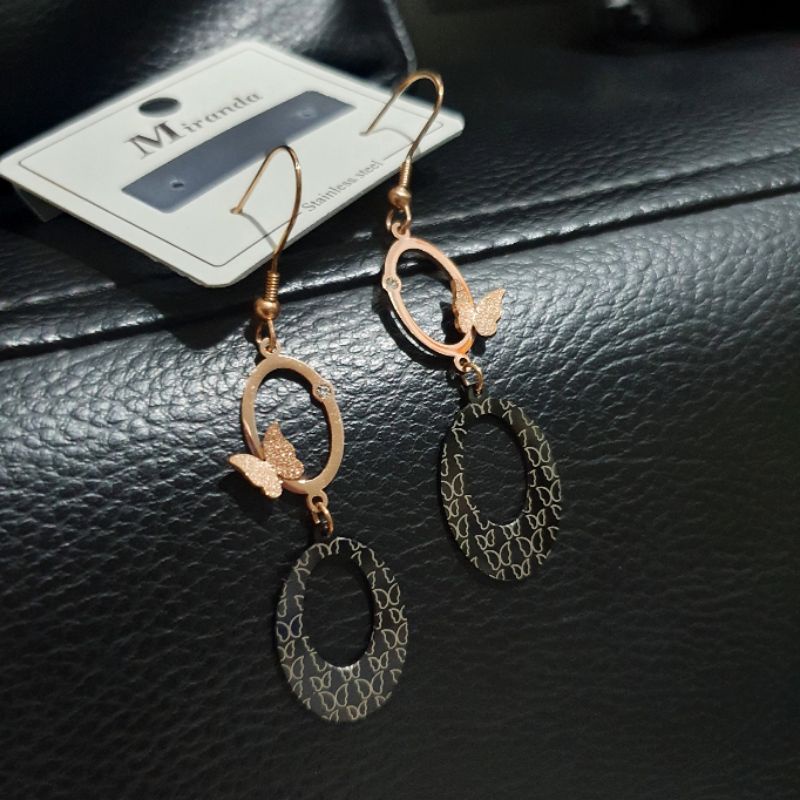 Anting Titanium asli anting giwang titanium Stainless steel Rosegold antt 024