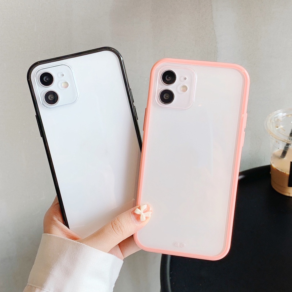 Casing TPU IPhone 7 8 Plus X XR XS 11 12 Pro Max Se2020 Warna Permen