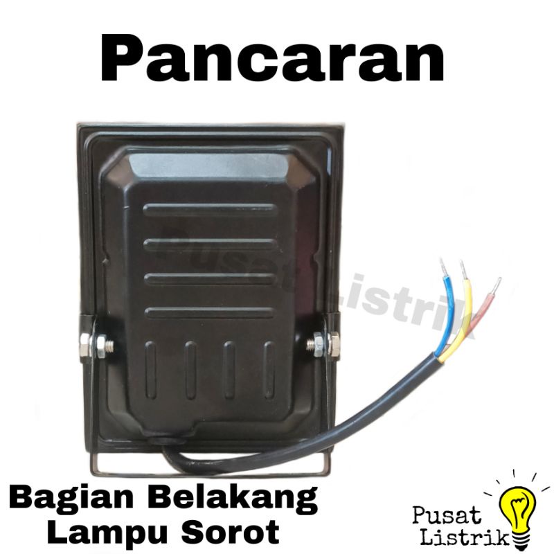 Lampu Sorot LED 50 Watt Pancaran + Bubble Wrap Lampu Tembak LED 30W 50W 100W Pancaran