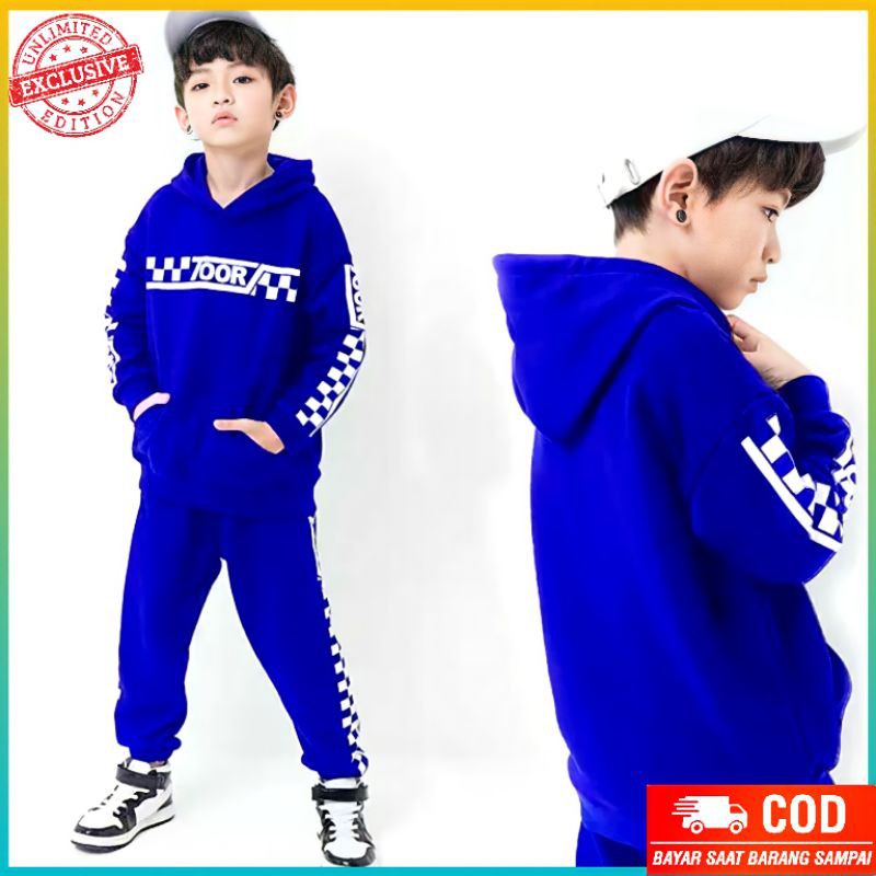 BAJU OLAHRAGA ANAK LAKI LAKI SETELAN TRAINING ANAK LAKI SET HODIE ANAK LAKI LAKI USIA 8 9 10 TAHUN