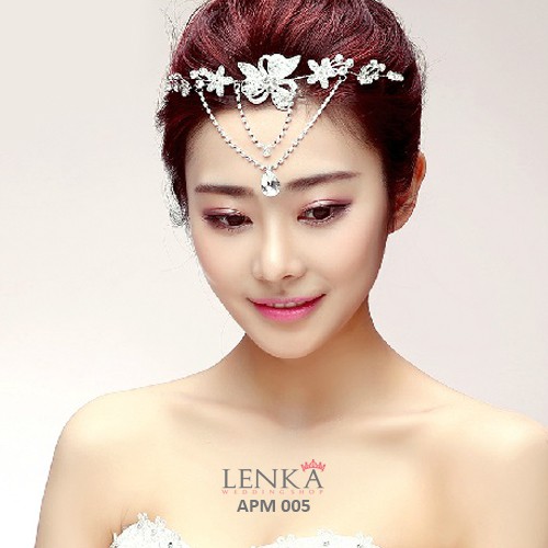 [SIAP KIRIM] HEADPIECE PENGANTIN TIARA BRIDAL PESTA PERNIKAHAN PUTIH APM005