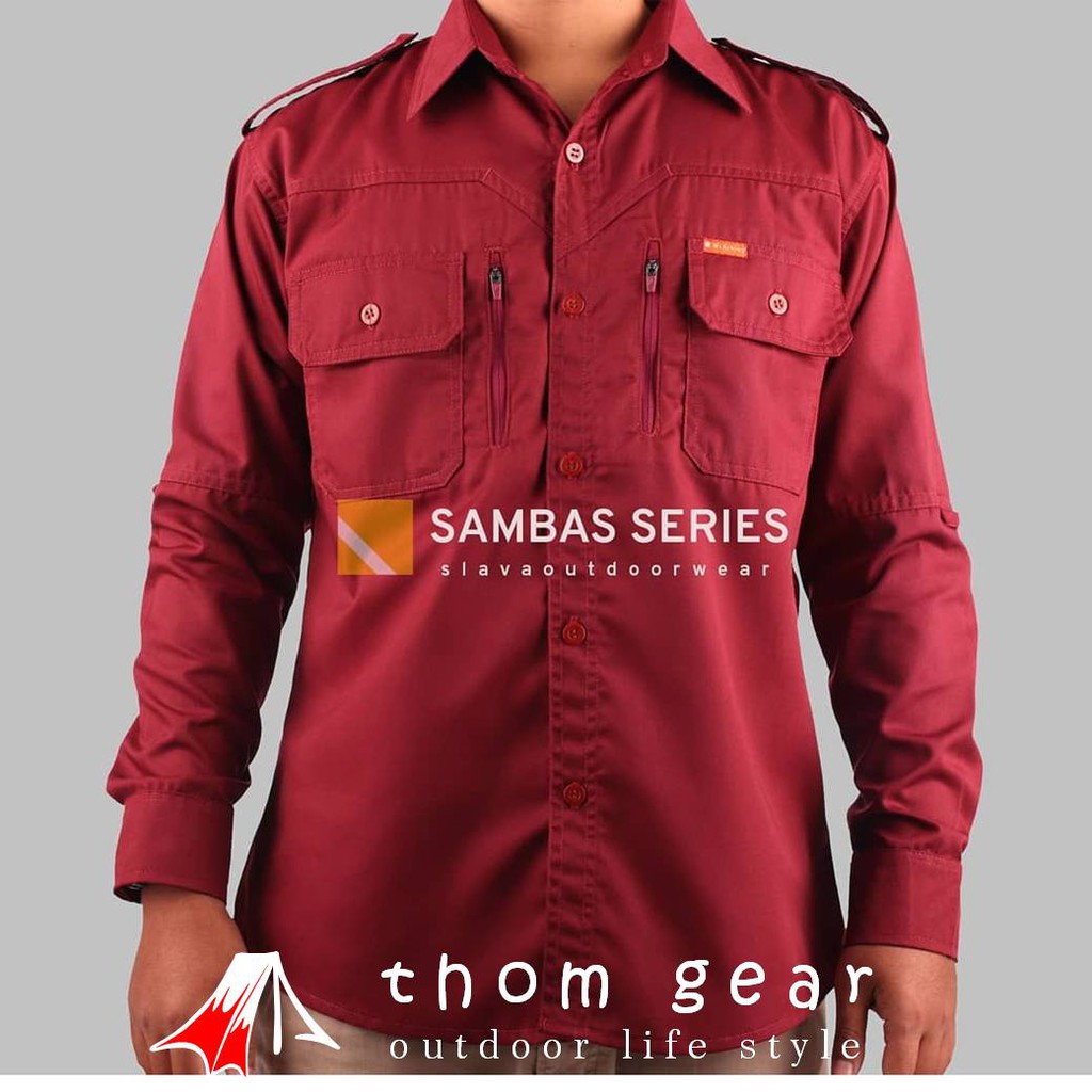 Thomgear Kemeja Pdl Slava Sambas Series Pakaian Dinas Lapangan Outdoor Shirt Berkualitas Thomgear