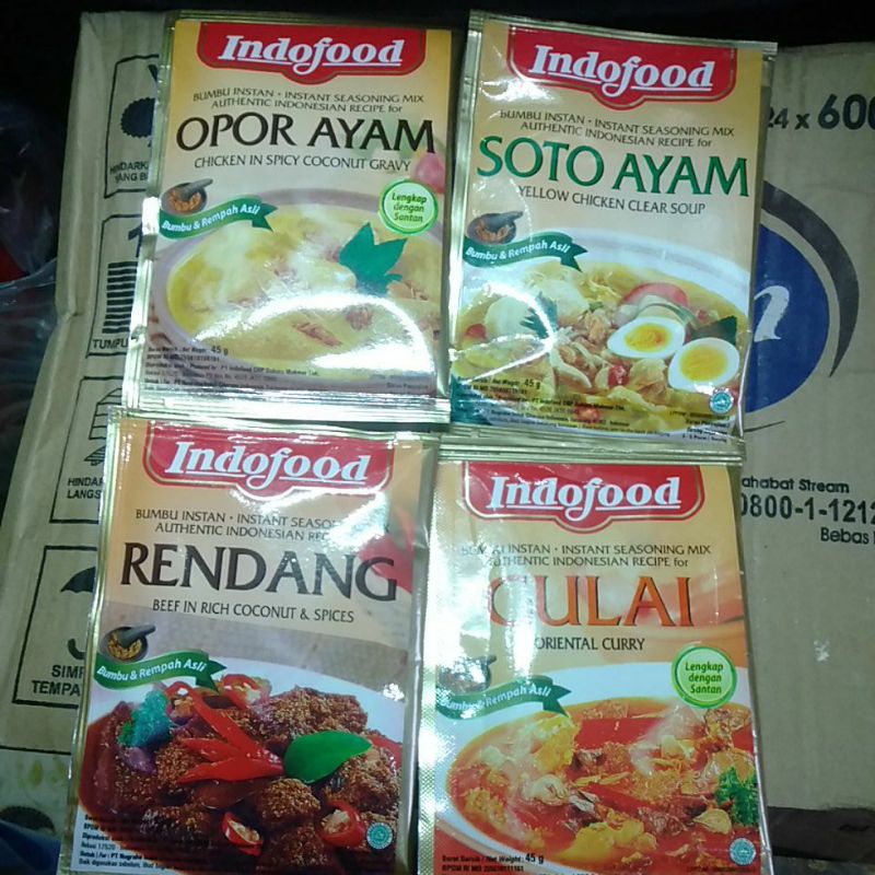 

INDOFOOD BUMBU INSTAN DARI INDOFOOD 45 GRAM