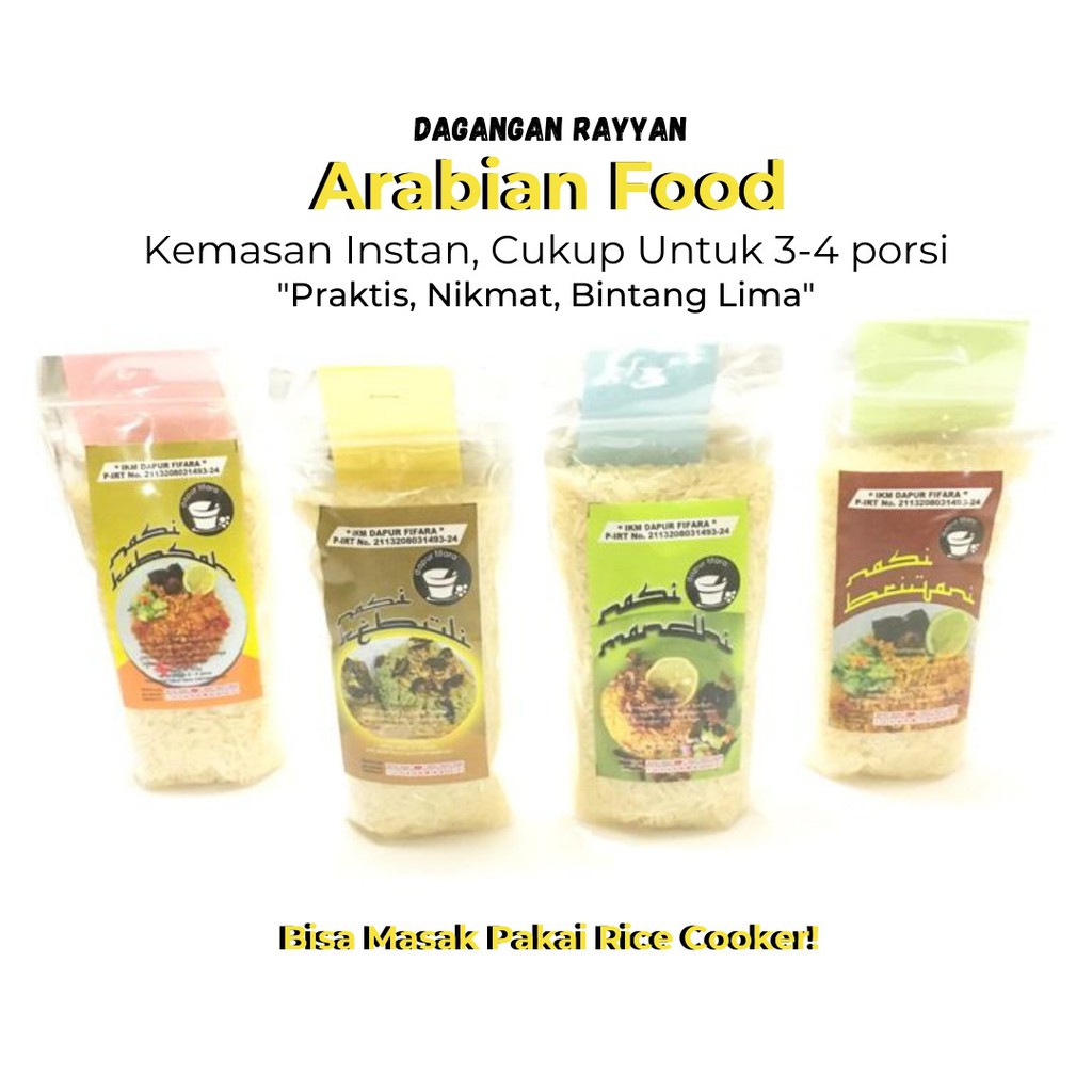 

Nasi Arabian Instan 4 Jenis