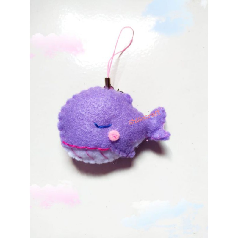 Gantungan Kunci/HP PURPLE WHALE (BTS/ARMY)