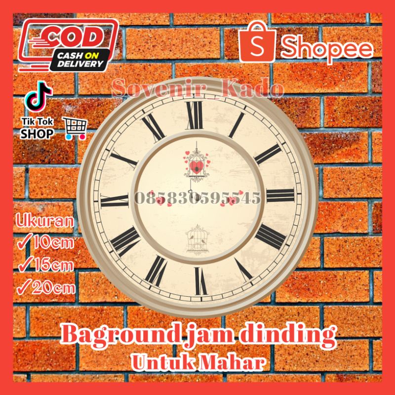 #MEDAN Baground jam dinding COD