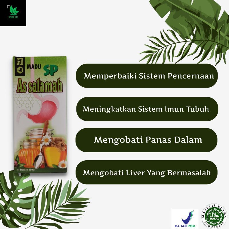 Madu Pencernaan Assalamah - Maag Kronis - Liver - Asam Lambung - GERD