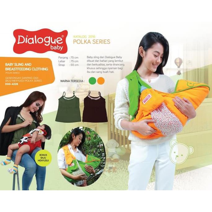Dialogue Baby Gendongan Bayi Samping DGG - 4228 Polka Series