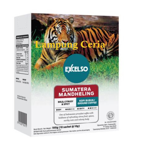 

kopi bubuk | exelso sumatera mandheling box sachet 10