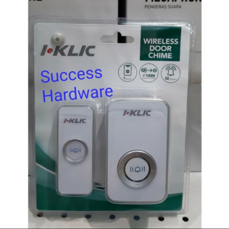 I KLIC BEL NIRKABEL SINGLE SPEAKER BEL PINTU RUMAH ORIGINAL I KLIC