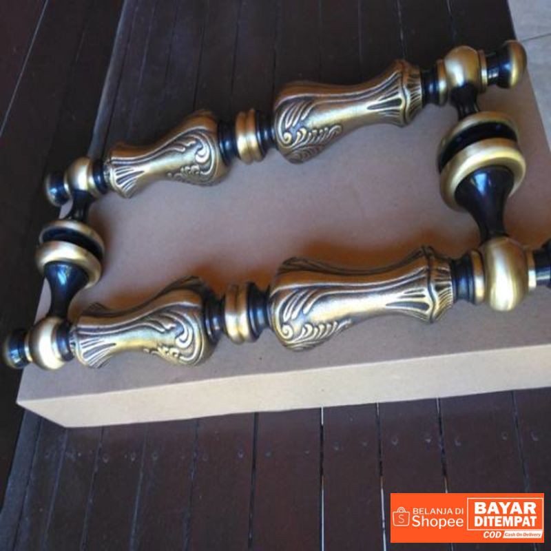 Brass Pull Handle / Handle Pintu Kuningan Motif Phion 43 cm Termurah