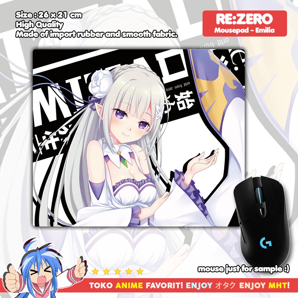 Mousepad Anime Re Zero Kara Hajimeru Isekai Seikatsu - Emilia