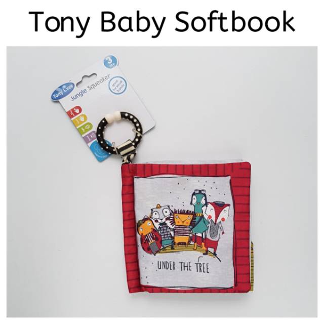 Mainan Bayi Baby Softbook Buku Kain Bantal Tony Gantungan Cermin Sensori Anak Edukasi