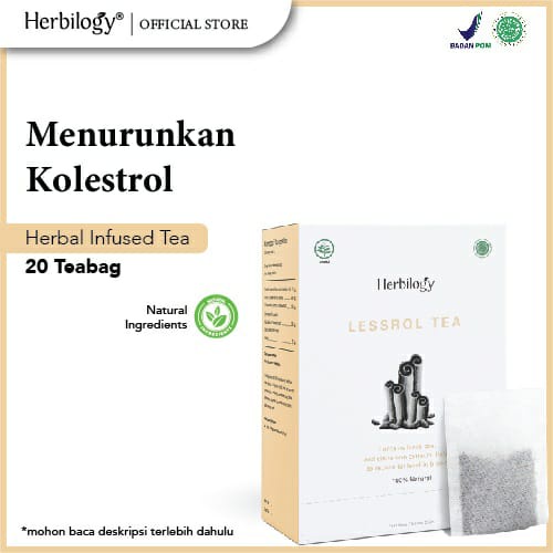 

Herbilogy lessrol - teh herbal obat penurun kolesterol / kolestrol tinggi