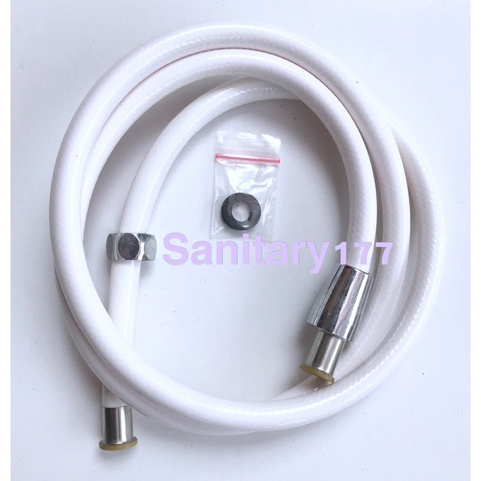 selang shower plastik 150 cm / selang shower mandi toilet putih