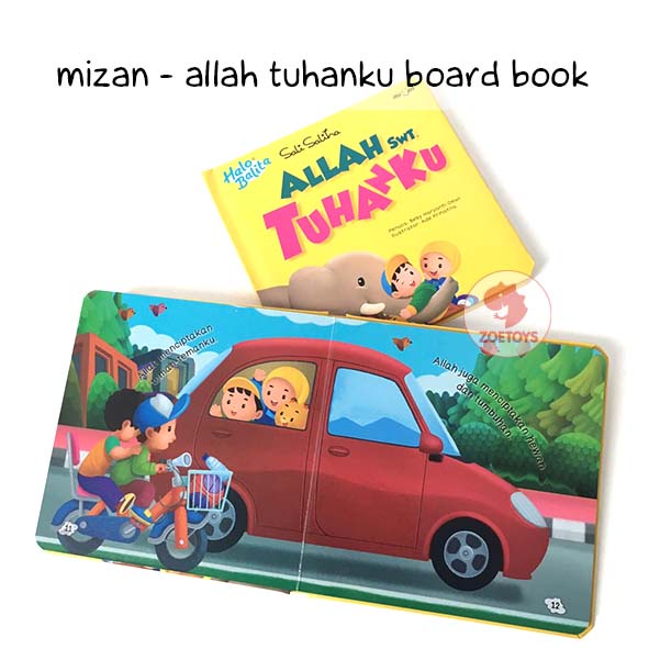 Zoetoys Mizan - Allah Tuhanku Board Book | Halo Balita Sali Saliha