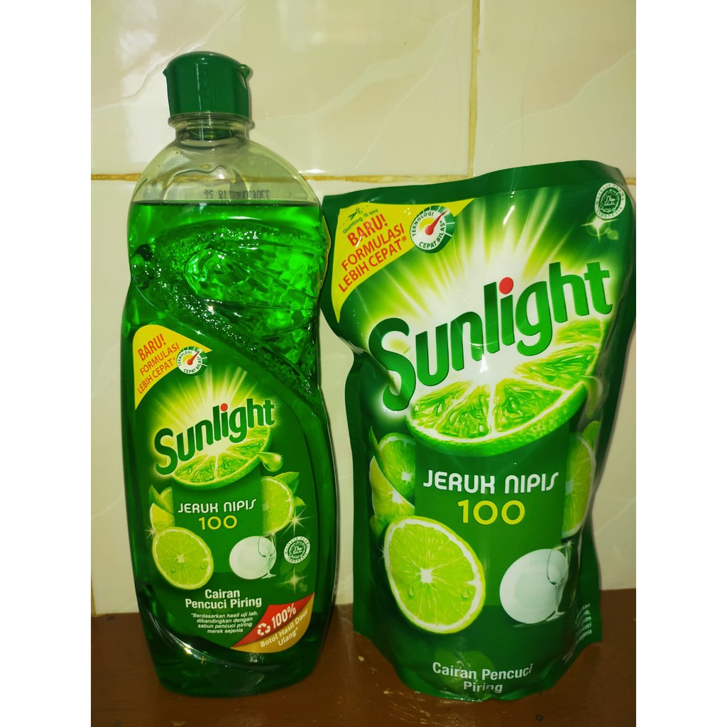 SUNLIGHT JERUK NIPIS POUCH 755ML / SUNLIGHT JERUK NIPIS BOTOL 750ML