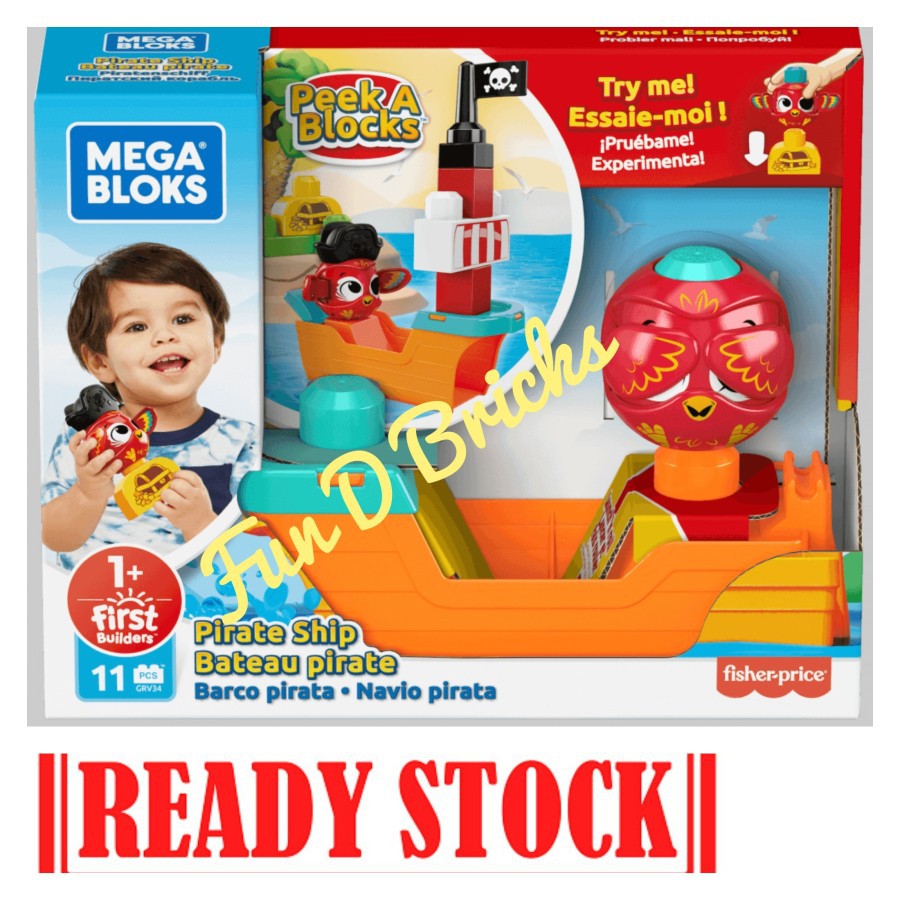 Mega Bloks Peek a Blocks Pirate Ship