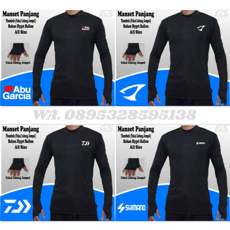 Jersey mancing da iwa baselayer lengan panjang manset kaos lengan panjang sepeda manset gunung