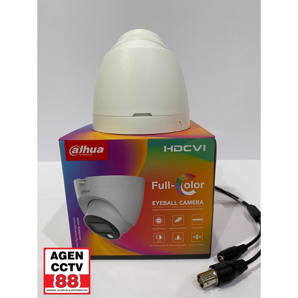 DH-HAC-T1A29P CCTV Dahua Indoor 2MP FULL COLOR Colorvu Promo BONUS 2 BNC